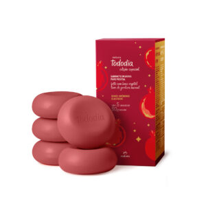 Sabonetes em Barra Puro Vegetal Tododia Romã e Amendôas Glaceadas (5 unidades) - Imagem 1